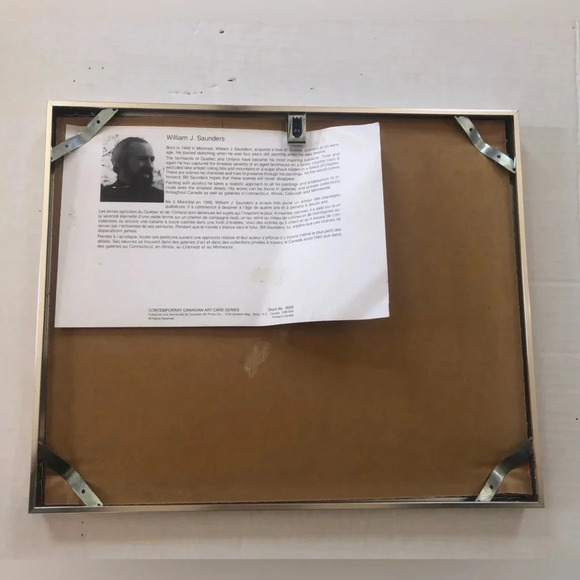 Vtg Bill Saunders Spring Pastures  Signed - Picture 7 of 13